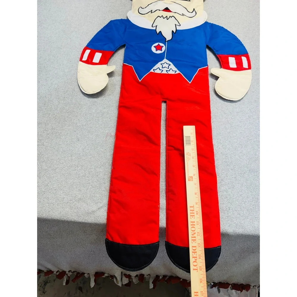 Vintage Style Uncle Sam Patriotic Hanging Decoration Red White Blue USA July 4th